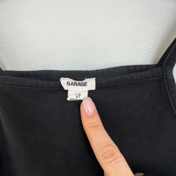 Garage Boat Neck Tank Top Black (S) - Picture 5 of 5